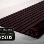 akustik keceli teak ahsap panel rize dekorasyon